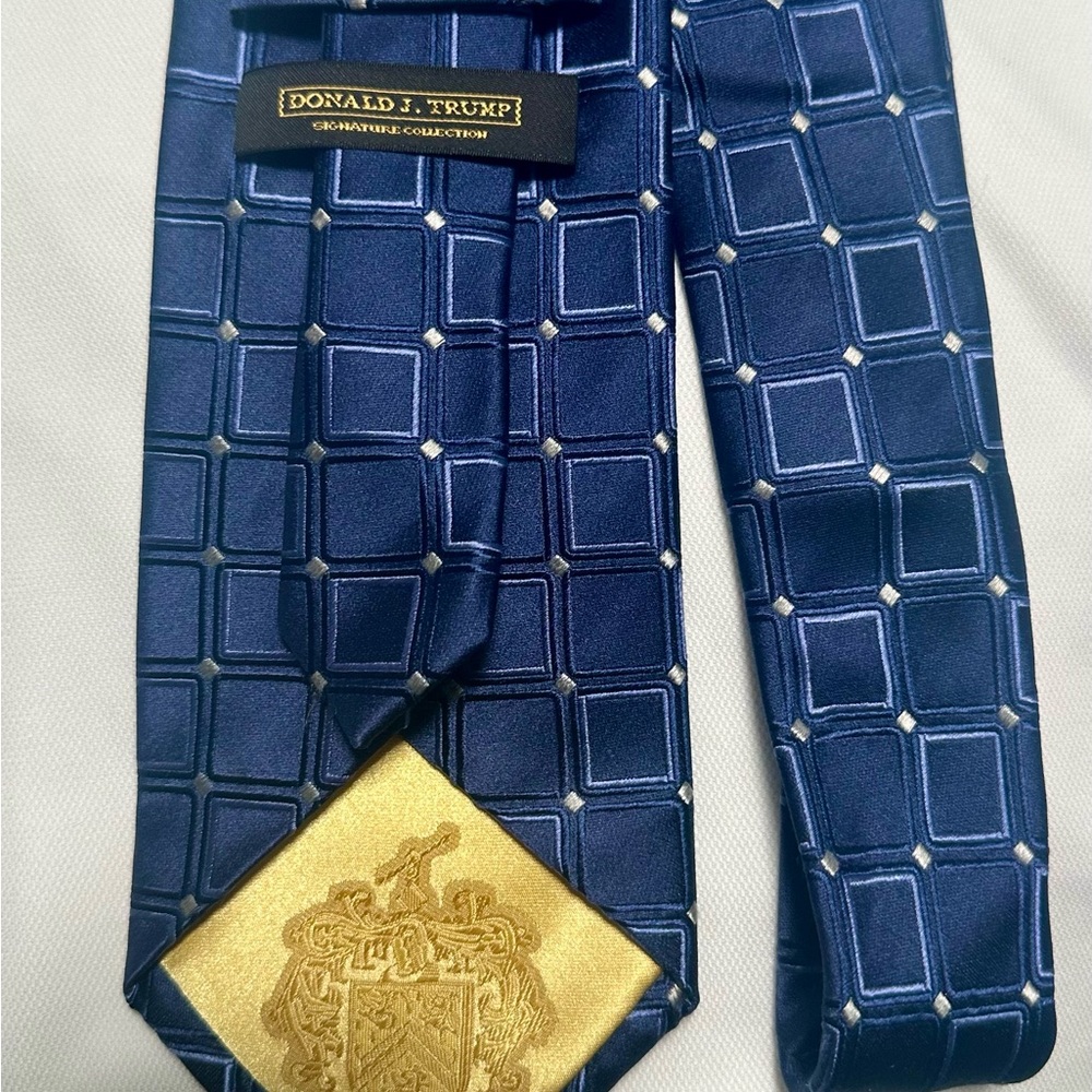 Donald J. Trump Signature Blue Tie